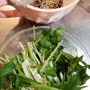 水菜の中華風サラダ
